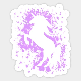 Magical Purple Unicorn Sticker